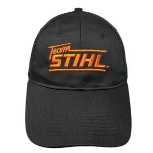 Team Stihl Snapback Hat Black One Size Adjustable Embroidered Outdoor
